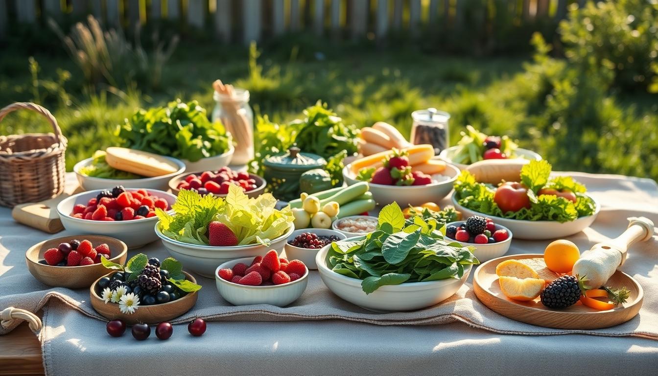 Ingredients prepared for a simple home dinner